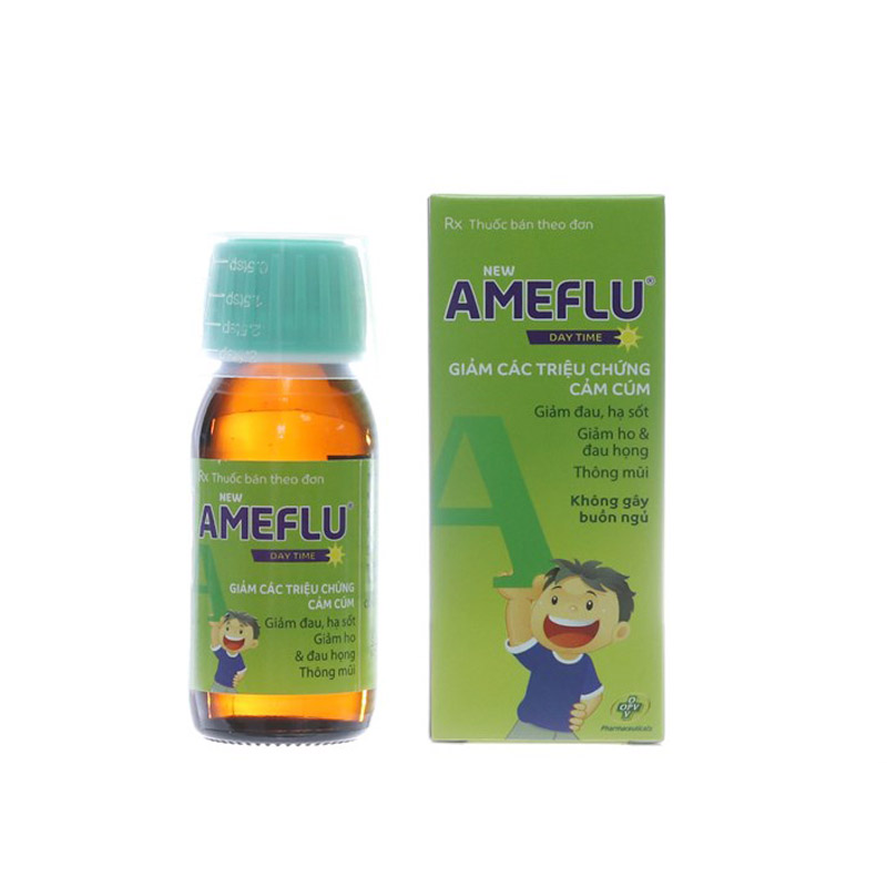 Siro trị cảm cúm cho trẻ em Ameflu Day Time | Chai 60ml