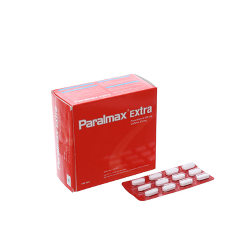 Thuốc giảm đau, hạ sốt Paralmax - Extra | Hộp 180 viên