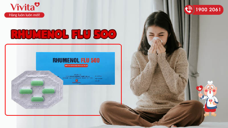 Thuốc trị cảm cúm Rhumenol Flu 500