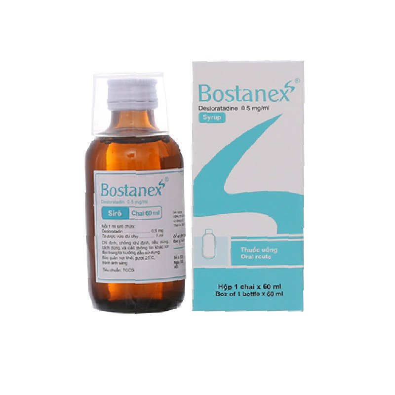 Siro trị viêm mũi dị ứng Bostanex | Chai 60ml
