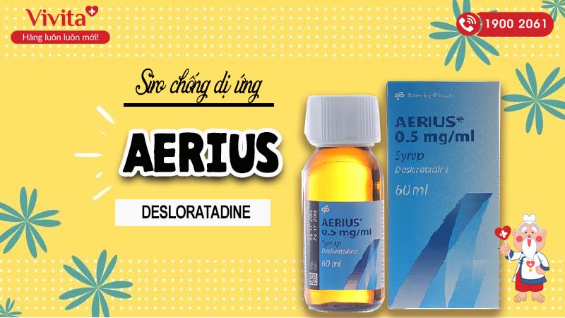 Siro trị viêm mũi dị ứng Aerius 0.5mg/ml