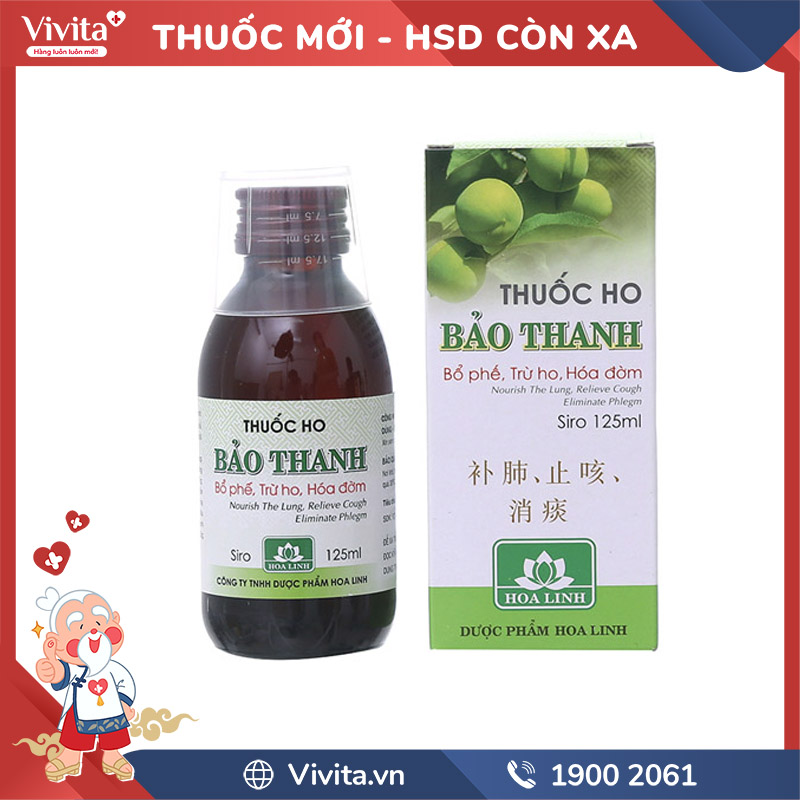Siro ho Bảo Thanh | Chai 125ml