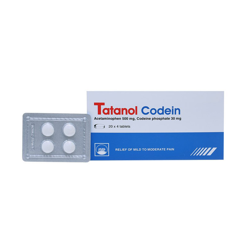 Thuốc giảm đau Tatanol Codein | Hộp 80 viên.