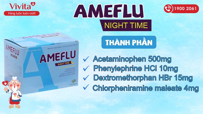 Thành phần Ameflu Night Time