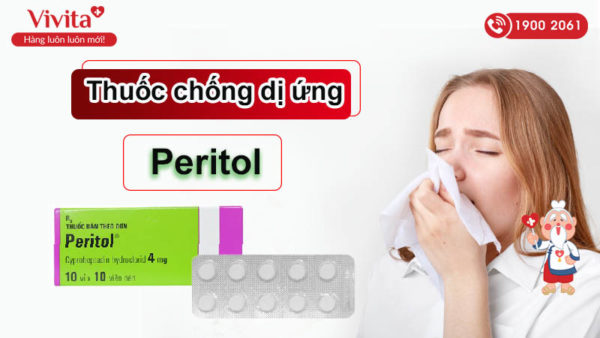 Thuốc chống dị ứng Peritol 4mg Hộp 100 viên - Nhà Thuốc VIVITA