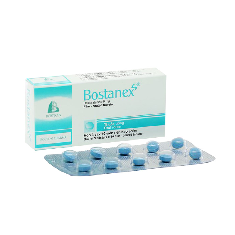 Thuốc chống dị ứng Bostanex 5mg | Hộp 30 viên