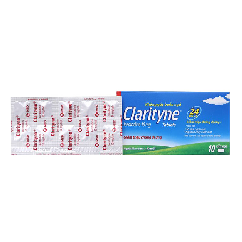 Thuốc chống dị ứng Clarityne 10mg | Hộp 10 viên