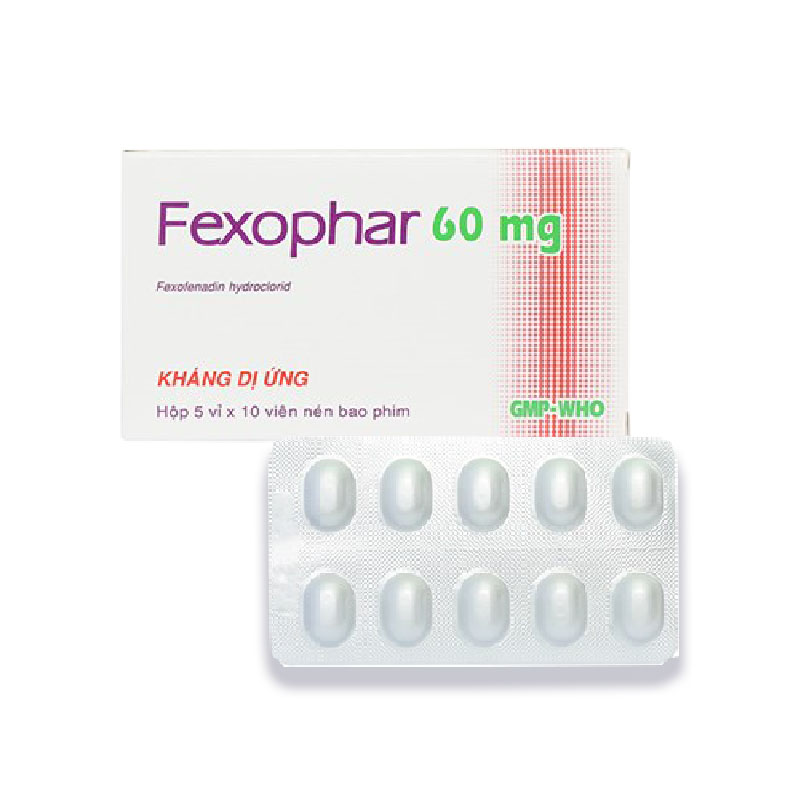 Thuốc chống dị ứng Fexophar 60mg | Hộp 50 viên