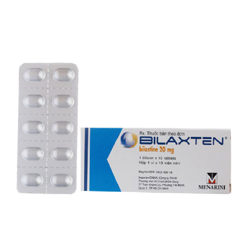 Thuốc chống dị ứng Bilaxten 20mg | Hộp 10 viên