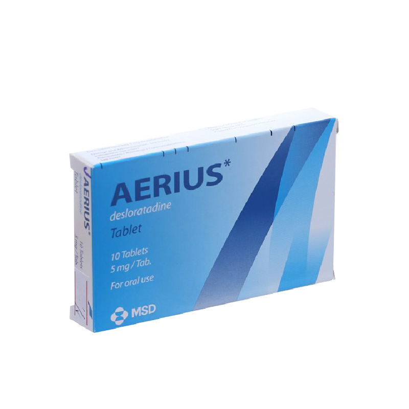 Thuốc chống dị ứng Aerius 5mg | Hộp 10 viên