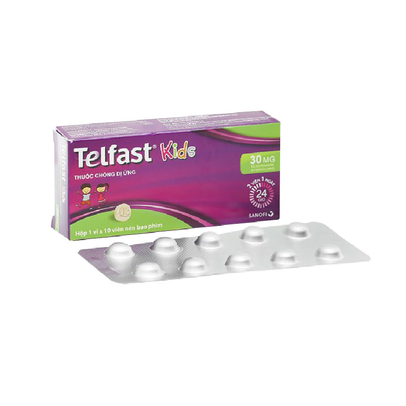 Thuốc chống dị ứng Telfast Kids | Hộp 10 viên