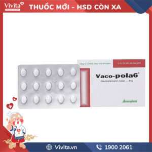 Thuốc chống dị ứng Vaco-pola6 Hộp 30 viên