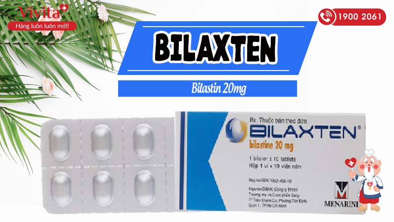 Thuốc chống dị ứng Bilaxten 20mg