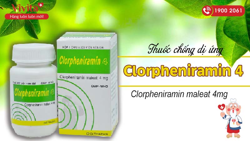 Thuốc chống dị ứng Clorpheniramin 4