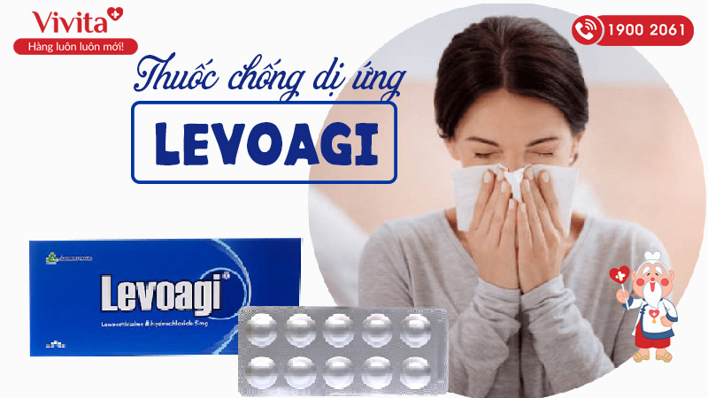 Thuốc chống dị ứng Levoagi 5mg