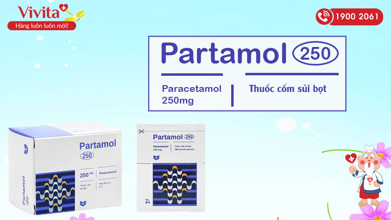 Thuốc cốm sủi bọt Partamol 250