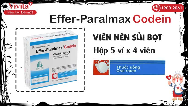 Viên sủi Effer-Paralmax Codein