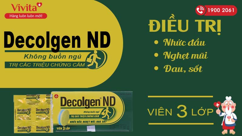 Công dụng Decolgen ND không gây buồn ngủ