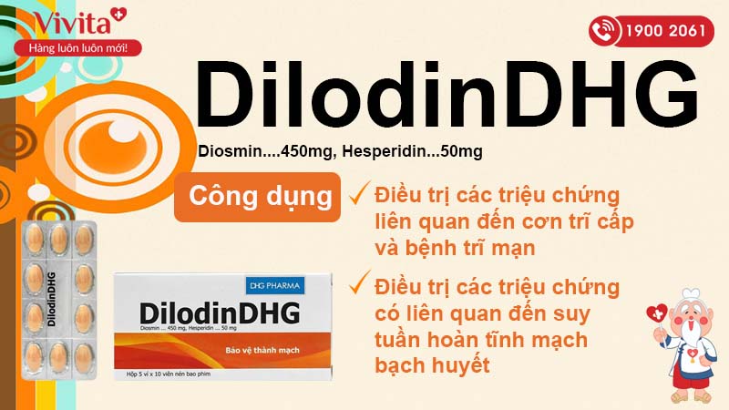 Công dụng DilodinDHG