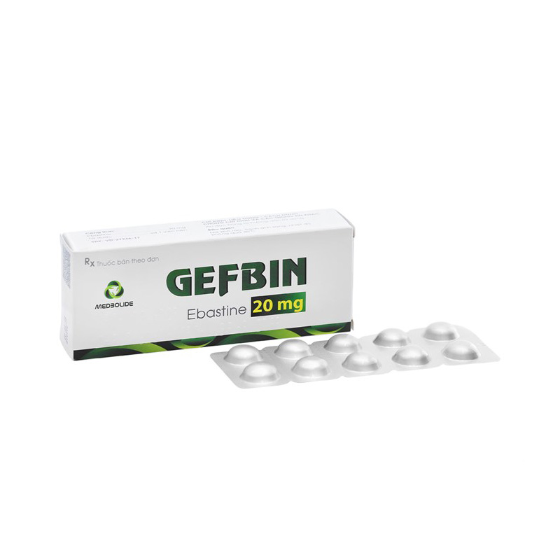 Thuốc chống dị ứng Gefbin 20mg | Hộp 30 viên