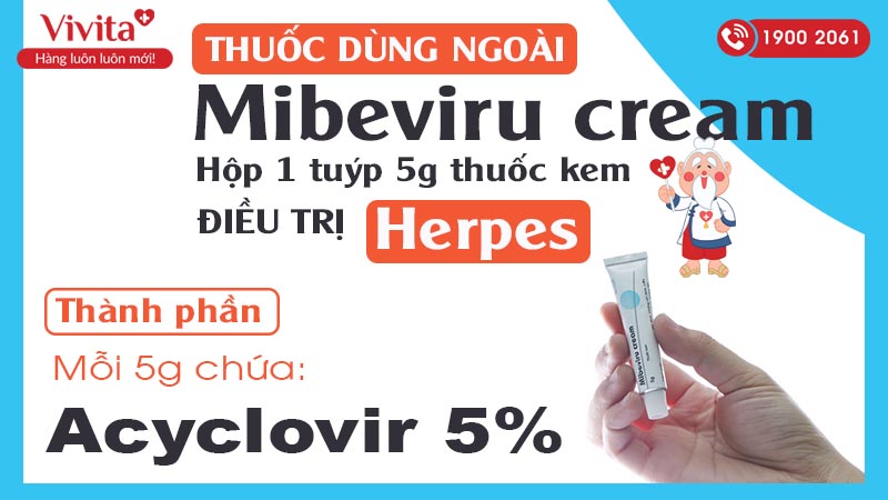 Thành phần Mibeviru cream