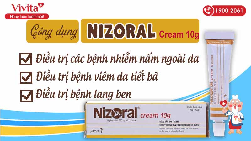 Công dụng của Nizoral 10g