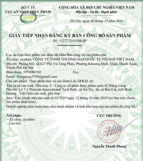 liki gold co tot khong