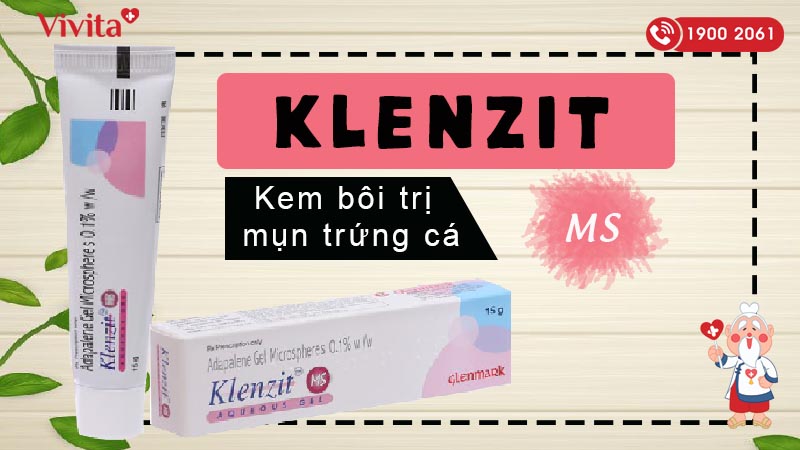 Kem bôi trị mụn trứng cá Klenzit MS 