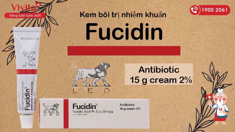 Kem bôi trị nhiễm khuẩn Fucidin 2%