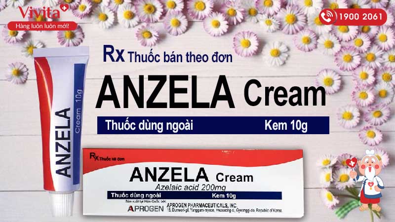 Kem bôi trị viêm da Anzela Cream