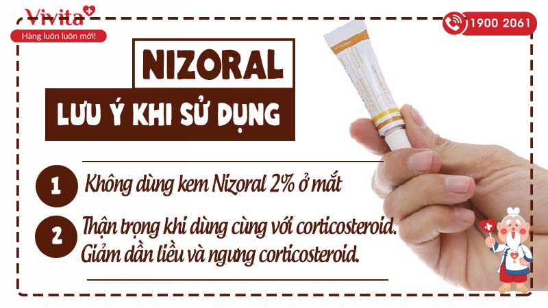 Lưu ý khi sử dụng Nizoral