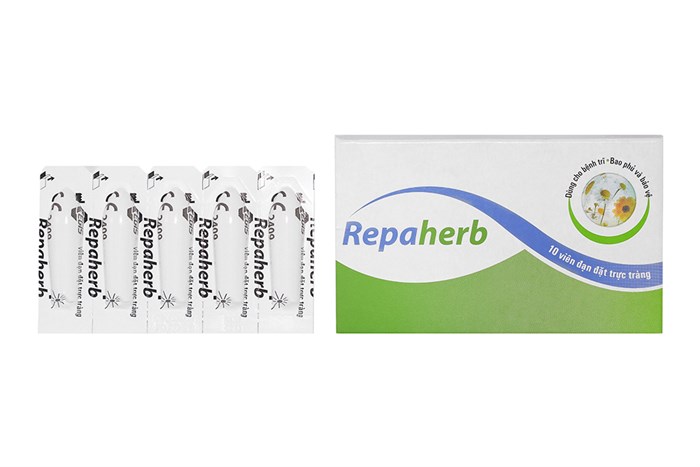 Viên đặt trị trĩ Repaherb | Hộp 10 viên