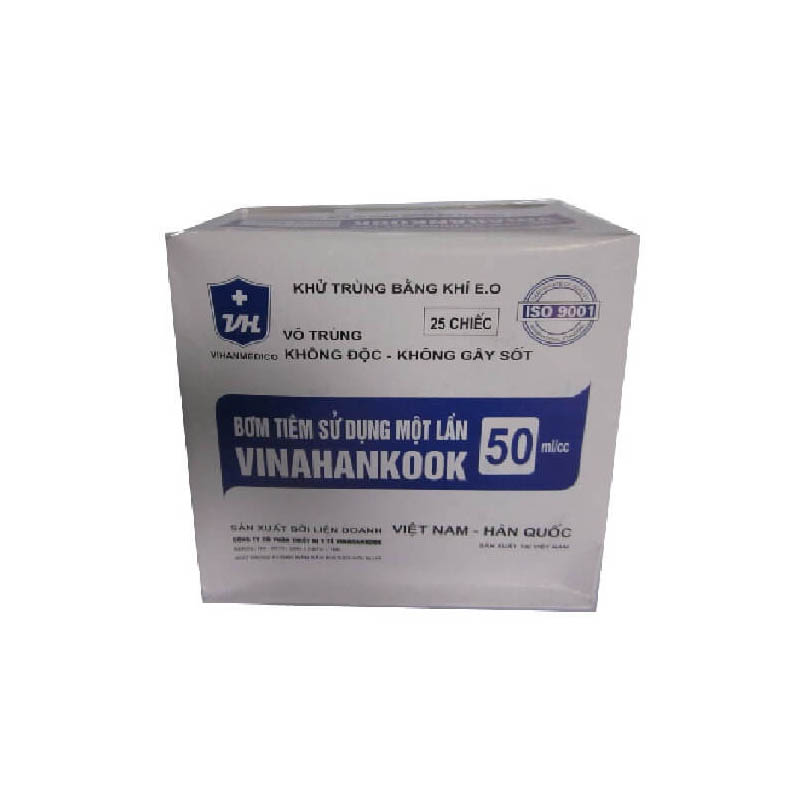 Bơm tiêm Vinahankook 50ml/cc (ống ăn)
