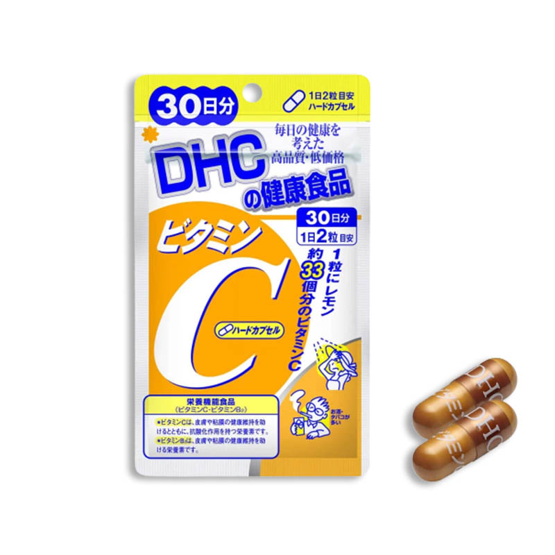 Viên Uống DHC Vitamin C 30 Days - Hỗ Trợ Làm Đẹp Da | Gói 60 Viên