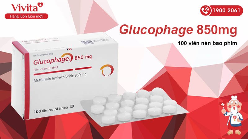 Thuốc điều trị đái tháo đường Thuốc Glucophage 850mg