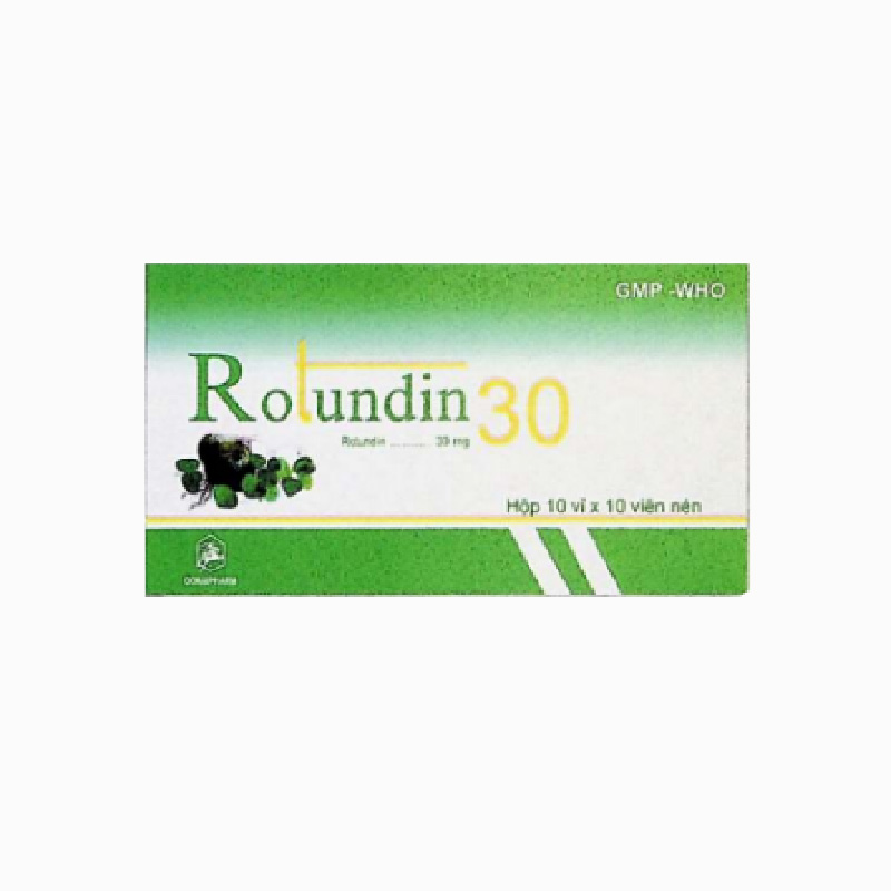 Thuốc an thần, trị mất ngủ Rotundin 30 | Hộp 100 viên