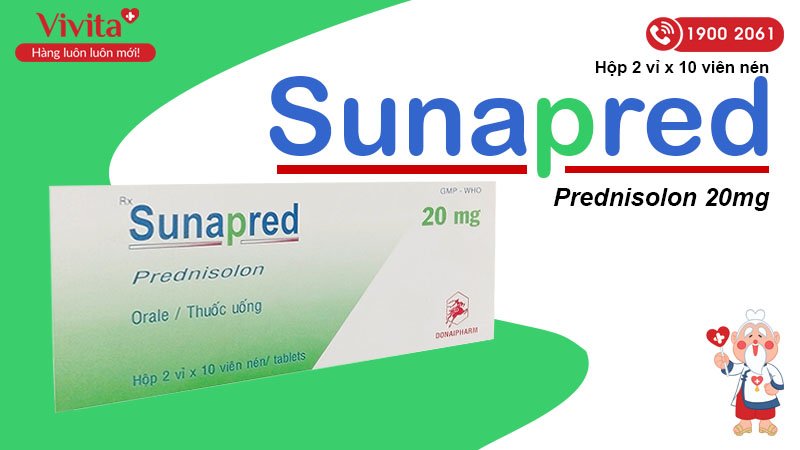 Thuốc kháng viêm corticoid Sunapred