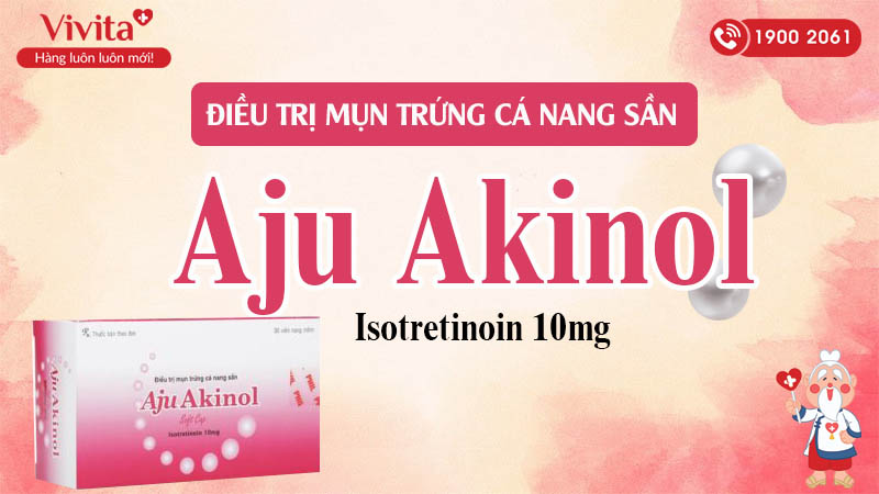Thuốc trị mụn trứng cá Aju akinol 10mg