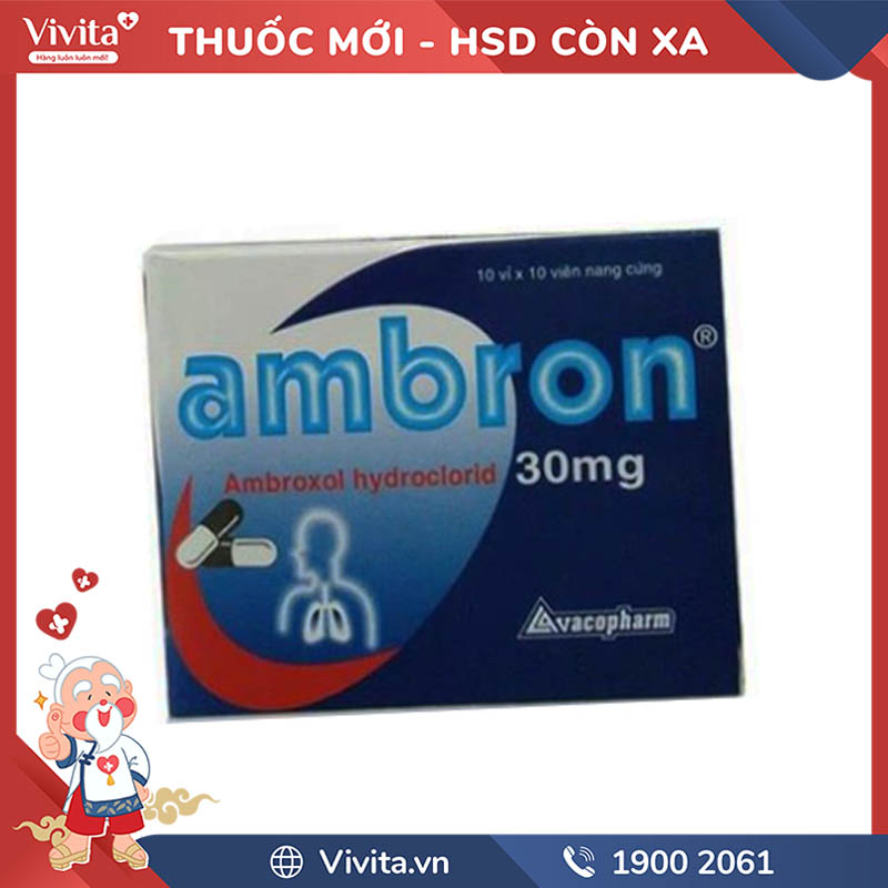 Thuốc hen xuyễn Ambron 30mg | Hộp 100 viên