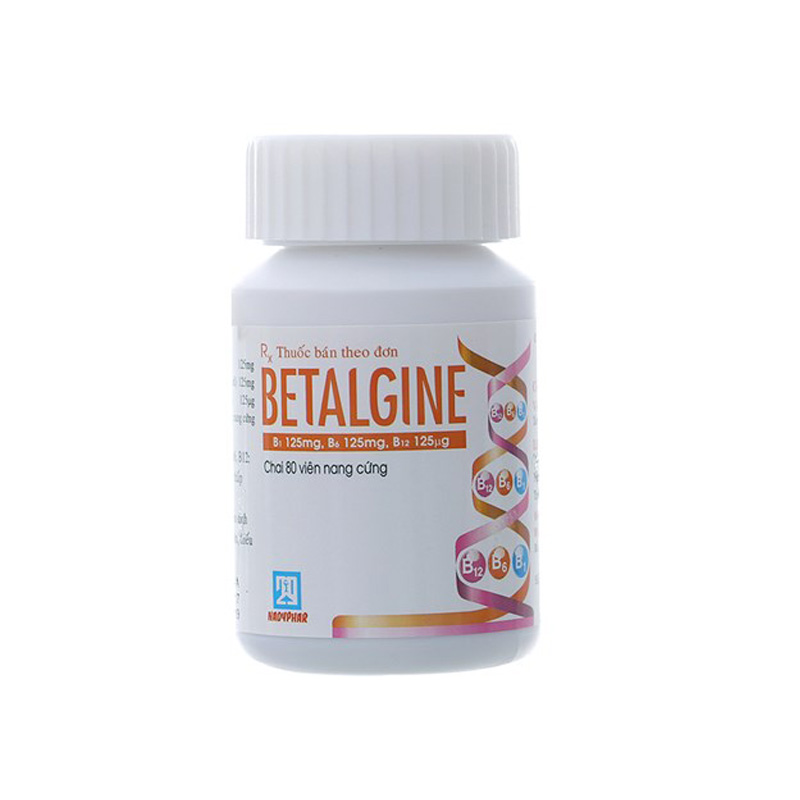 Thuốc bổ sung vitamin B1, B6, B12 Betalgine | Chai 80 viên