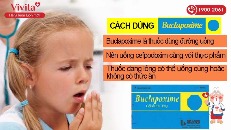 Liều dùng và cách dùng của Buclapoxime 100 mg