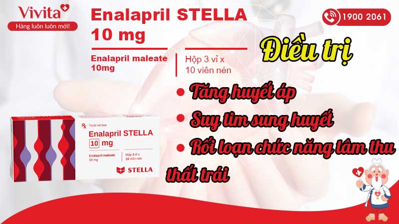 Công dụng Enalapril Stella 10mg