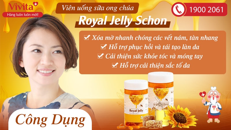 cong dung Royal-Jelly-Schon