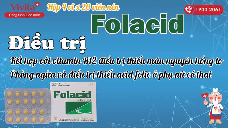 Công dụng Folacid 5mg