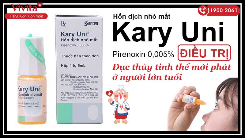 Công dụng thuốc nhỏ mắt Kary uni chai 5ml