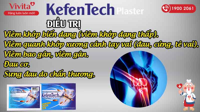 Công dụng cao dán KefenTech Plaster