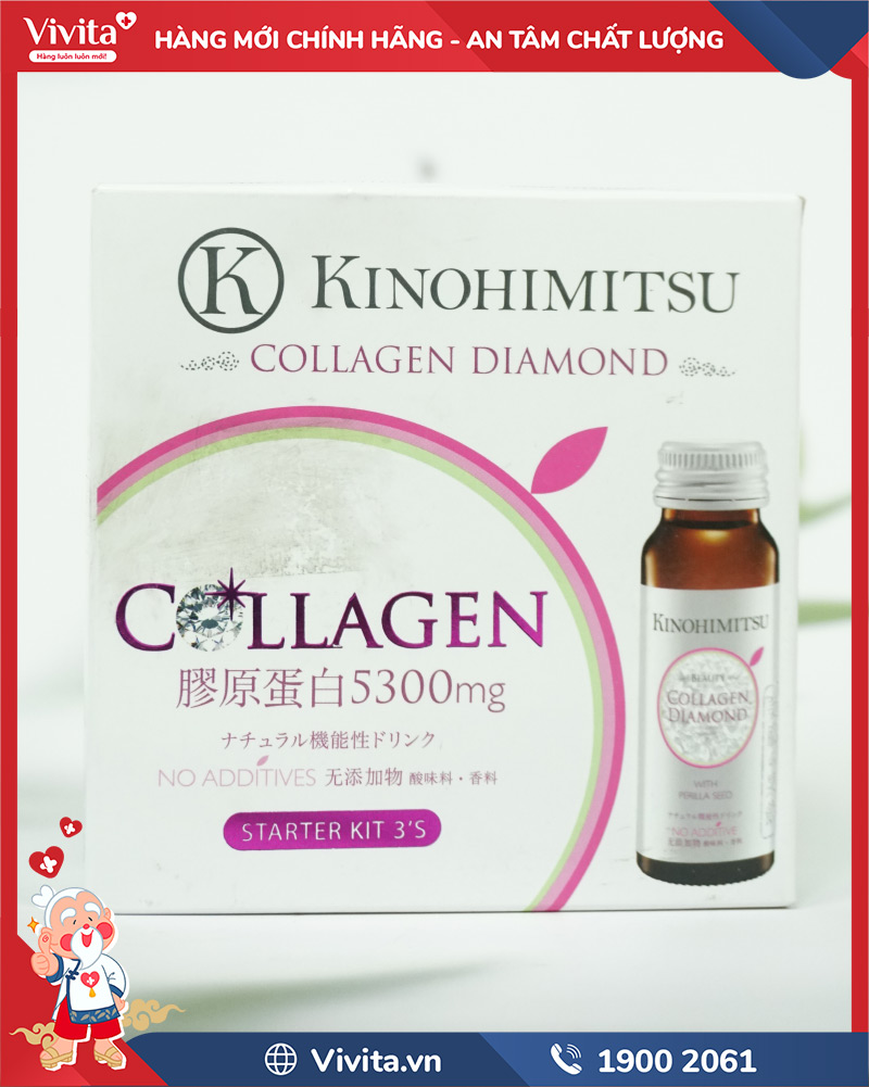 công dụng kinohimitsu collagen diamond 5300 kit 3