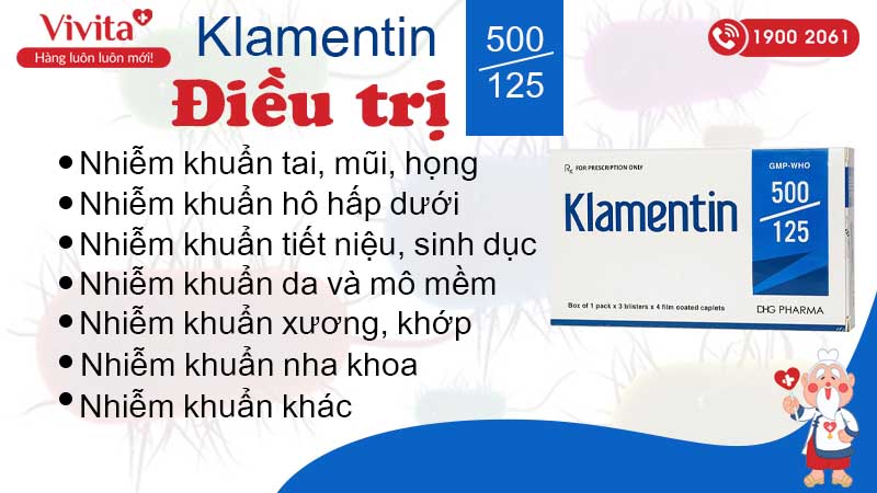 Công dụng Klamentine 500/125