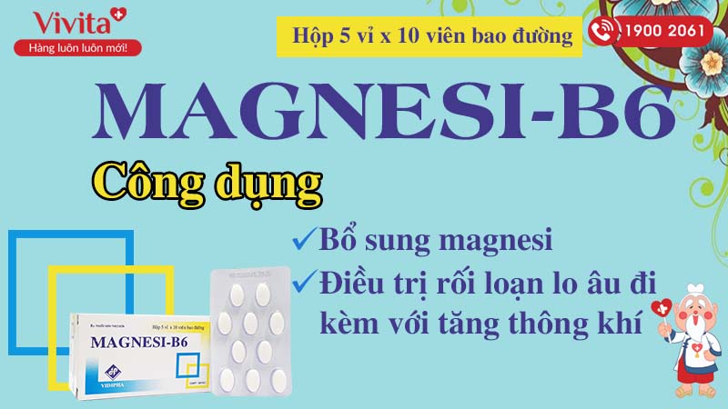 Công dụng Magnesi B6 vidipha