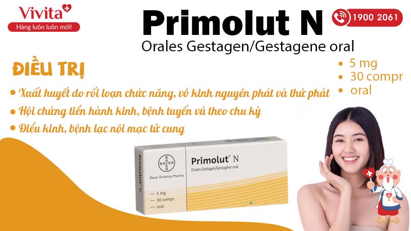 Công dụng Primolut N hộp 30 viên